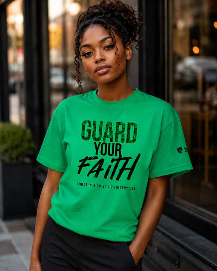 Guard Your Faith Green T-shirt